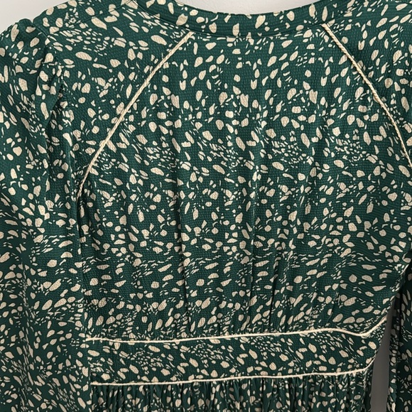 ba&sh Esmee Green Midi Dress- Size 2 or Medium - Picture 8 of 10